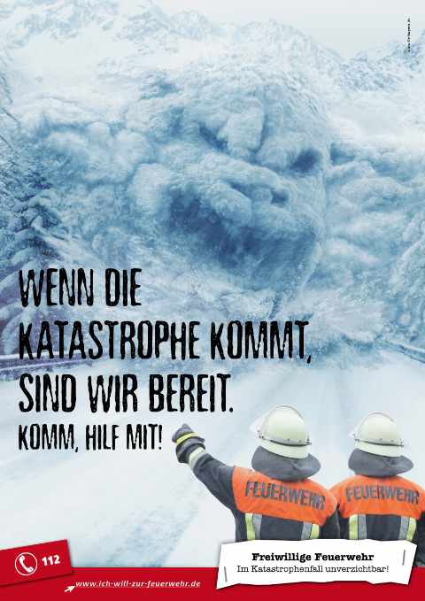Kampagne Komm zur Feuerwehr Snow